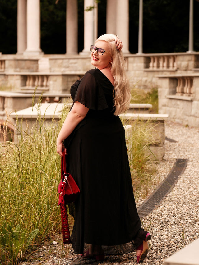 ever OREE|Charming Chiffon Bridesmaid Dress with Lotus Leaf Hemline Fan Photos 9
