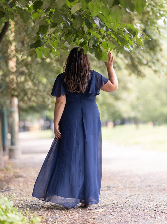 ever OREE|Charming Chiffon Bridesmaid Dress with Lotus Leaf Hemline Fan Photos 15
