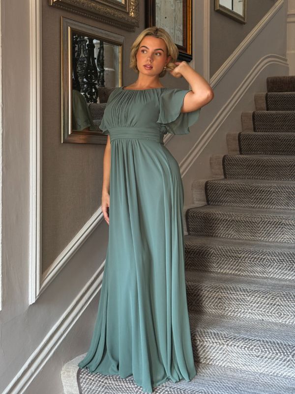 ever KIMORA|Simple Chiffon Pleated A-Line Bridesmaid Dress Fan Photos 1
