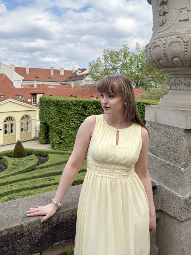 ever KALIA|Simple Sleeveless A-line Chiffon Bridesmaid Dress with Hollow Out Detail Fan Photos 9

