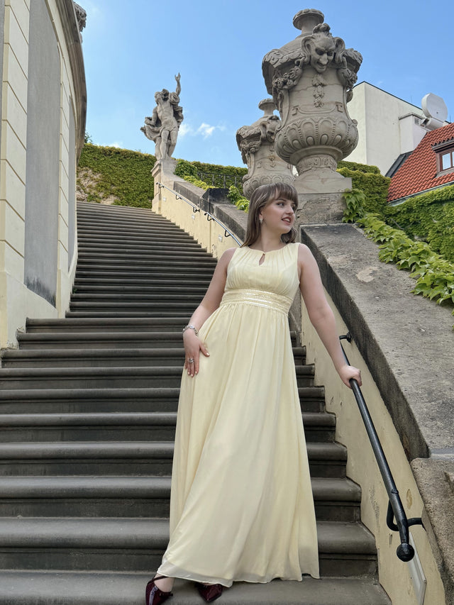 ever KALIA|Simple Sleeveless A-line Chiffon Bridesmaid Dress with Hollow Out Detail Fan Photos 5
