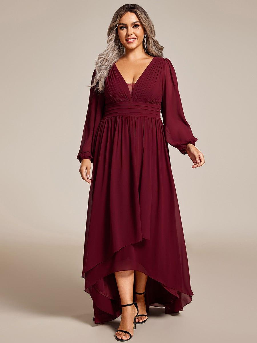 Chic A-Line Pleated Chiffon Bridesmaid Dress for Elegant Weddings