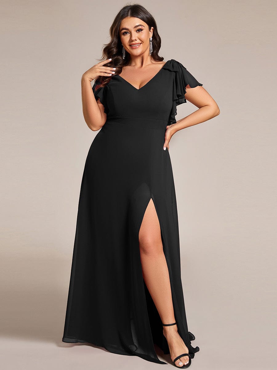 Black Formal Dresses #style_ES02080BK