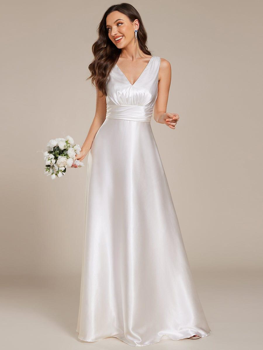 Ever-Pretty Plus Size Satin Empire Waist Maxi Formal Dress with Pockets Ever-Pretty Plus Size Satin Empire Waist Maxi Formal Dress with Pockets