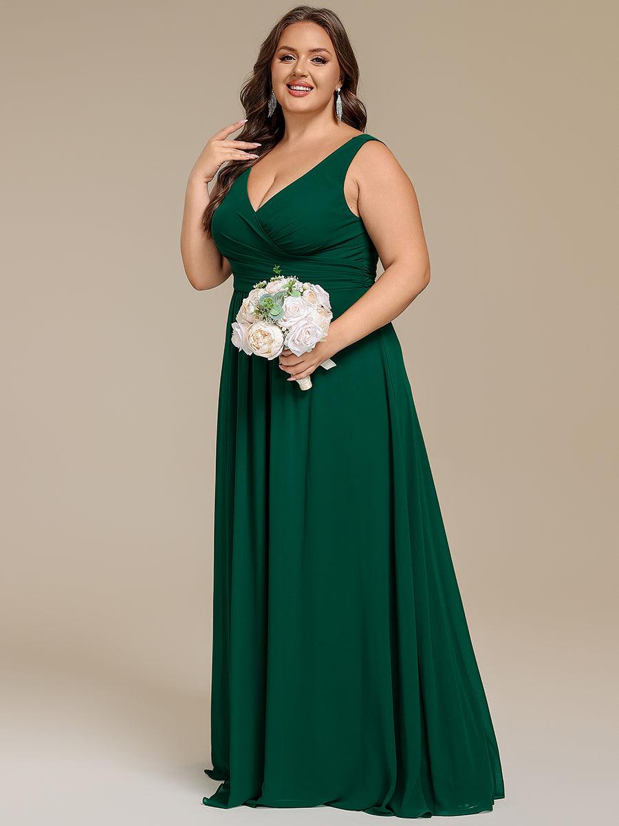 plus size bridesmaid dresses 2019 Strapless V-Neck A-Line Floor-Length Asymmetrical Dress pair with: flag-scarf-in-cane-link-scarf Plunging V Color:Papaya Cottage Cheese Blue Cheese