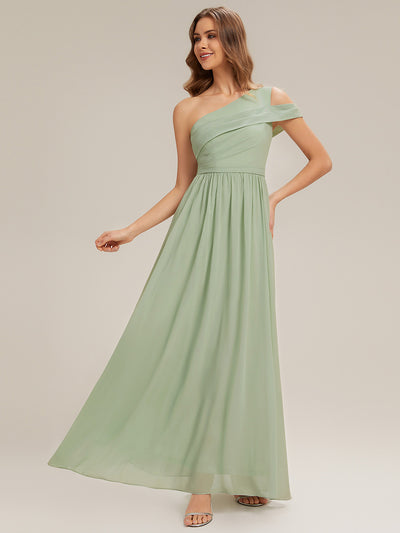 ever CHACE|Cut-Out Detail Chiffon Sleeveless Bridesmaid Dress