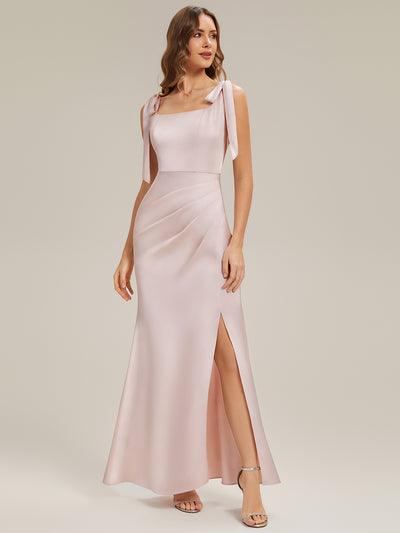 ever LUNA|Mermaid Maxi Satin Sleeveless Bridesmaid Dress