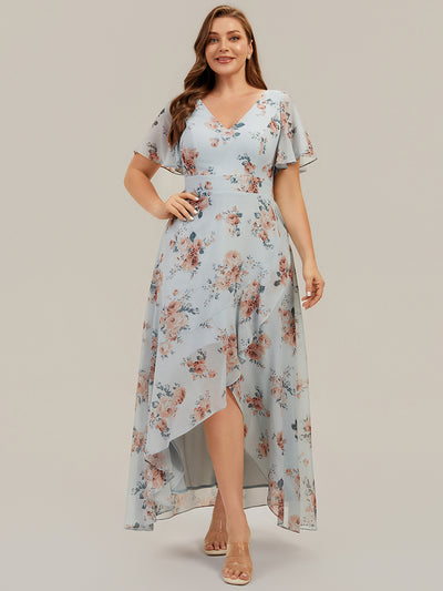 Plus Size Ruched Chiffon Bridesmaid Dress