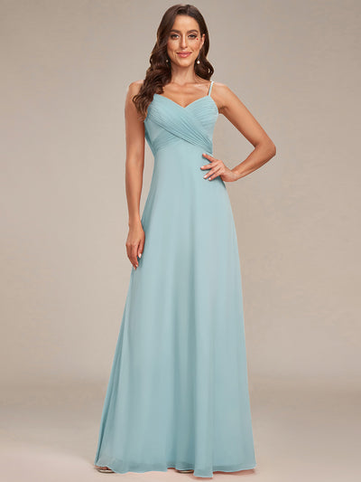 ever NOVA|Sweetheart Draped Back Maxi Bridesmaid Dress