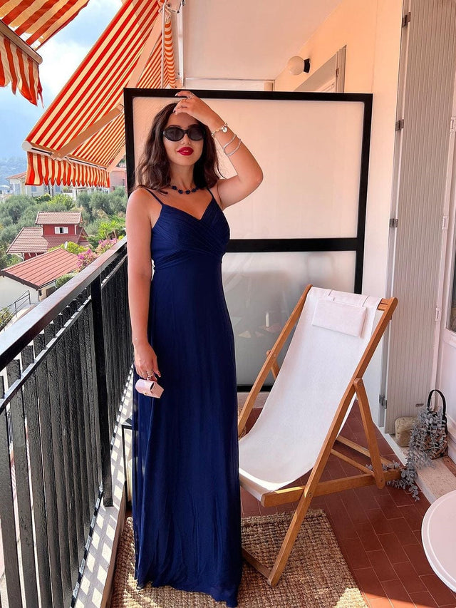 ever NOVA|Sweetheart Draped Back Maxi Bridesmaid Dress Fan Photos 1
