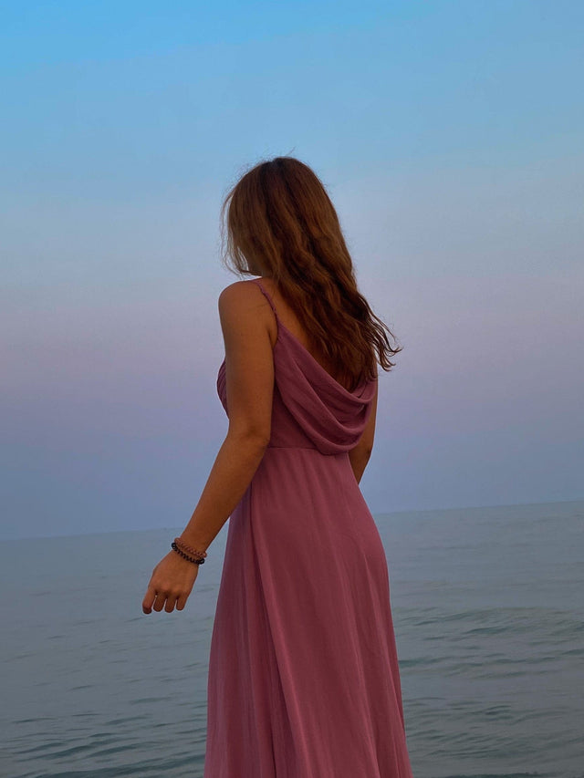 ever NOVA|Sweetheart Draped Back Maxi Bridesmaid Dress Fan Photos 7
