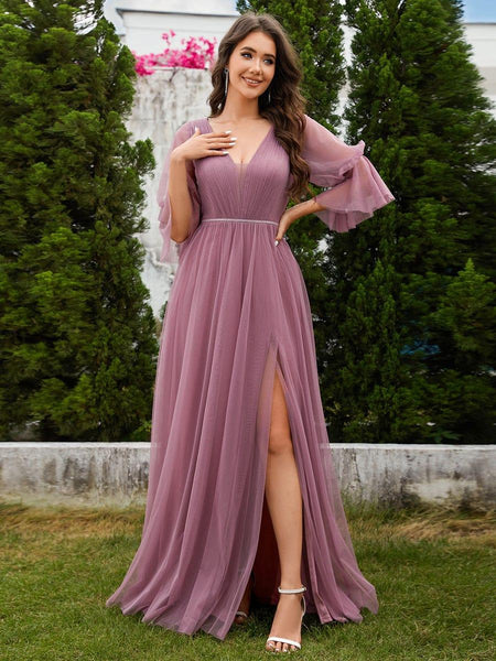 long pastel dresses with sleeves Helena Long Sleeve Floral Maxi Dress