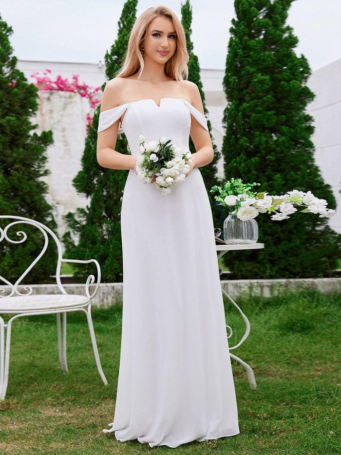 Simple Chiffon Bridesmaid Dress with Square Neck Pearl Pink Plus Size