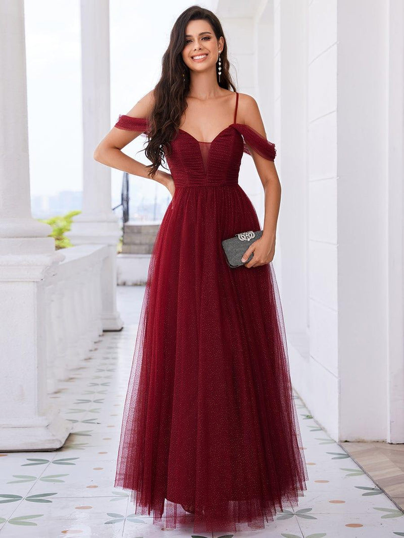 Strapless Long Tulle Bridesmaid Dress with Sweetheart White Plus Size