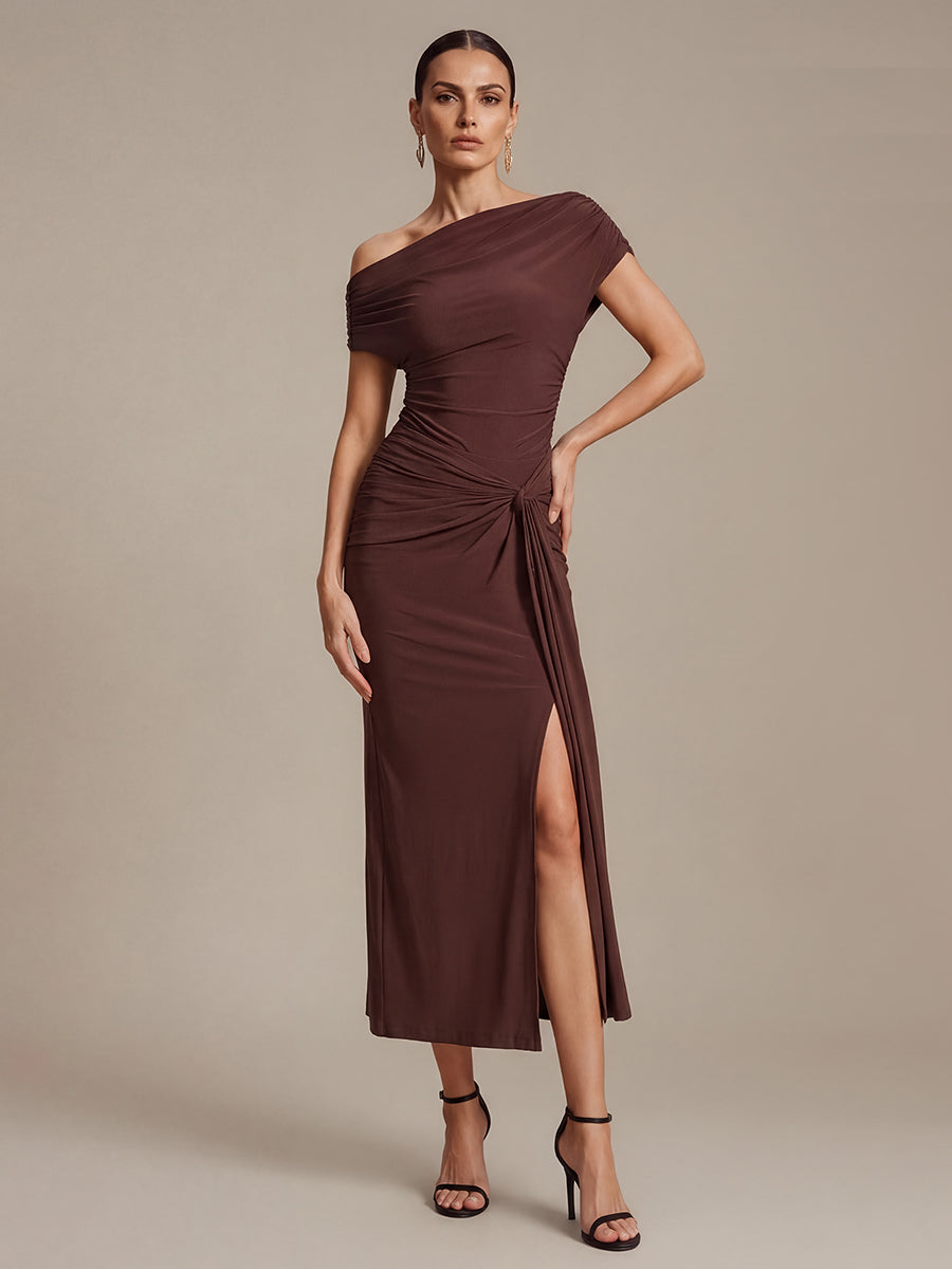 Knit Off-the-shoulder Sleeve Off The Shoulder Tops - Ever-Pretty US