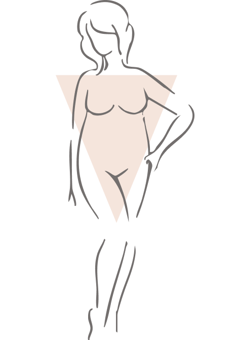 Inverted Triangle Shape