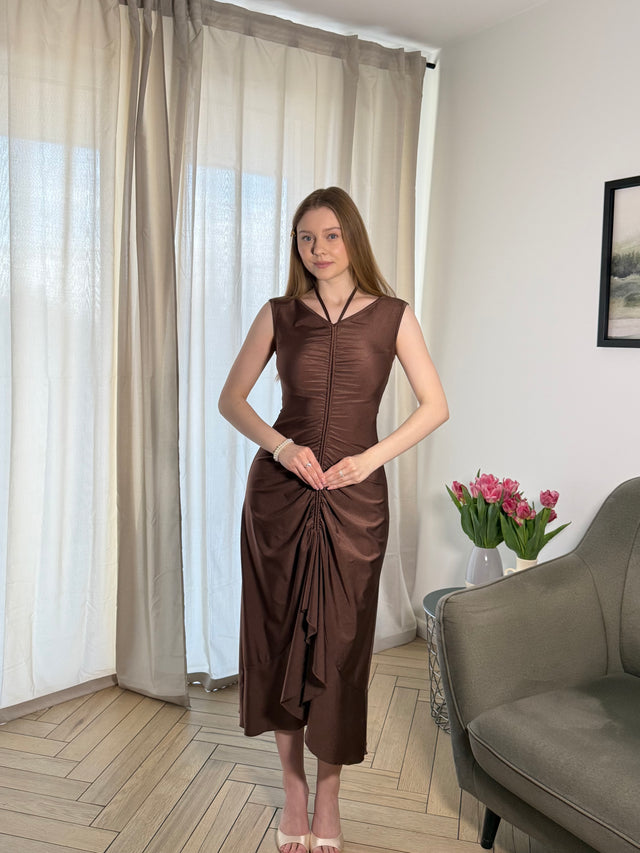 ever JILLIAN|Ruched Asymmetric Hemline High Stretch Evening Dress Fan Photos 1
