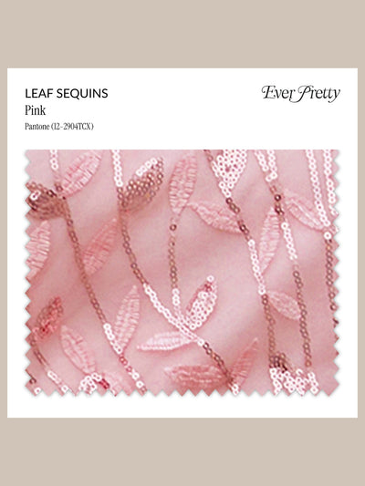 Ever-Pretty Leaf Sequins Swatch