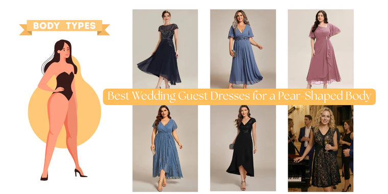 Best Wedding Guest Dresses for a Pear-Shaped Body (Flattering Picks + Styling Tips)