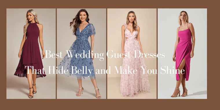 Best Wedding Guest Dresses That Hide Belly and Make You Shine
