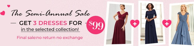 Final Sale: 3 Dresses For $99