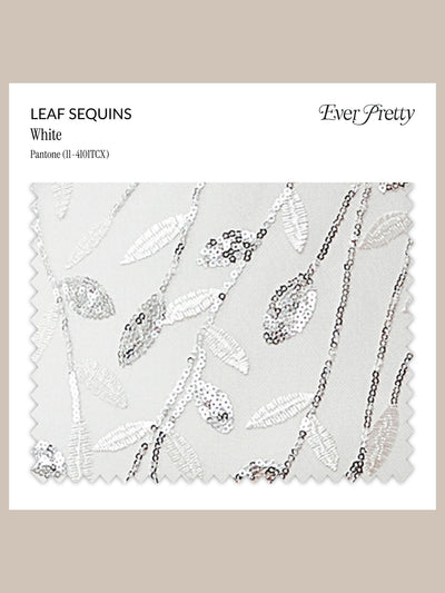 Ever-Pretty Leaf Sequins Swatch