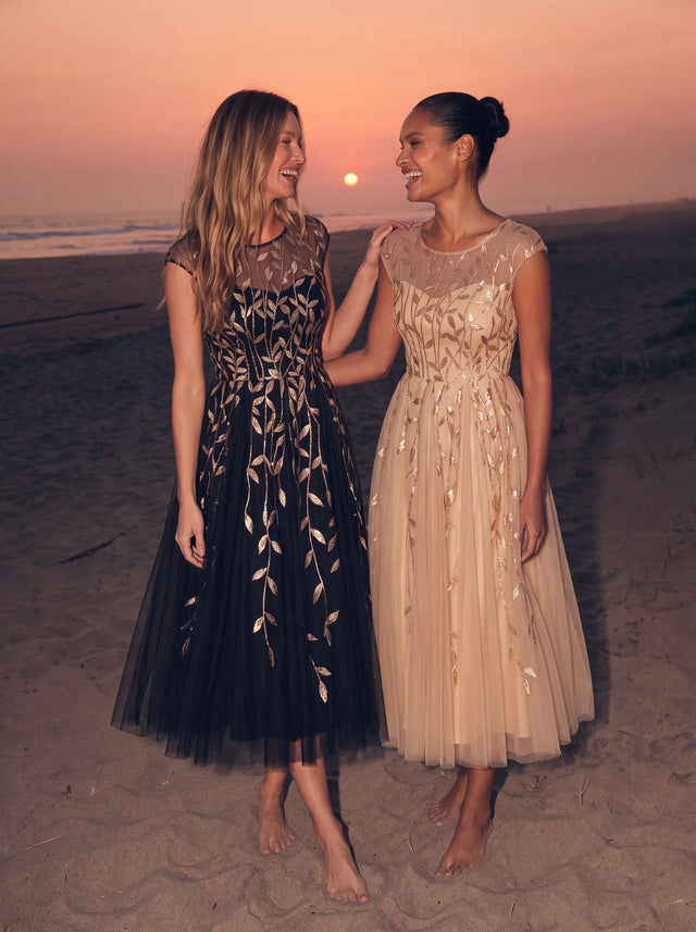 Plus Size See-through Sequin Wedding Guest Dress Fan Photos 2

