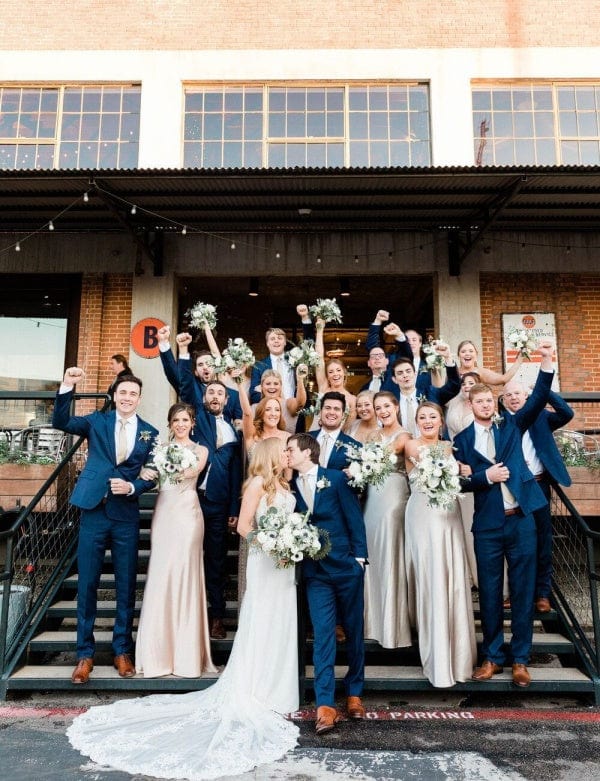 What Color Suits Go Best with Champagne Bridesmaid Dresses?