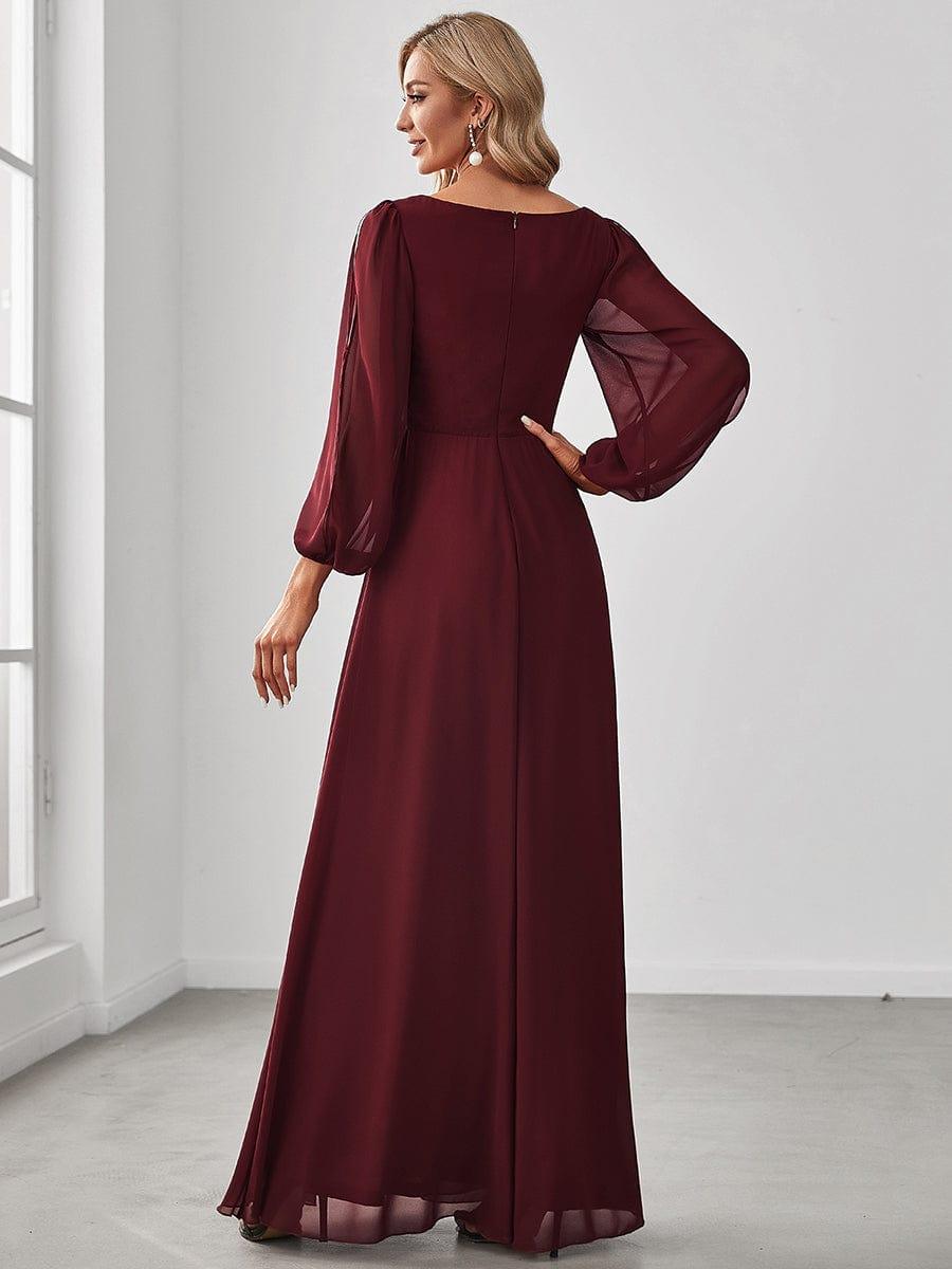 Burgundy Formal Dresses #style_EP00461BD