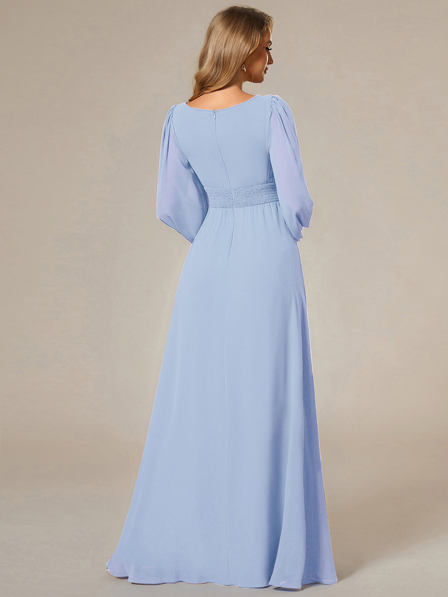 ever CELESTE|Chiffon High Empire Waist Puff Sleeve Mother Dress