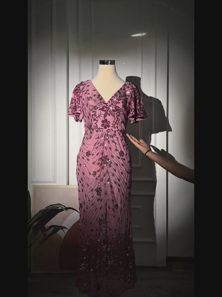 ever PALMER|Sequin Embroidery Mermaid Formal Dress Fan Photos video 6