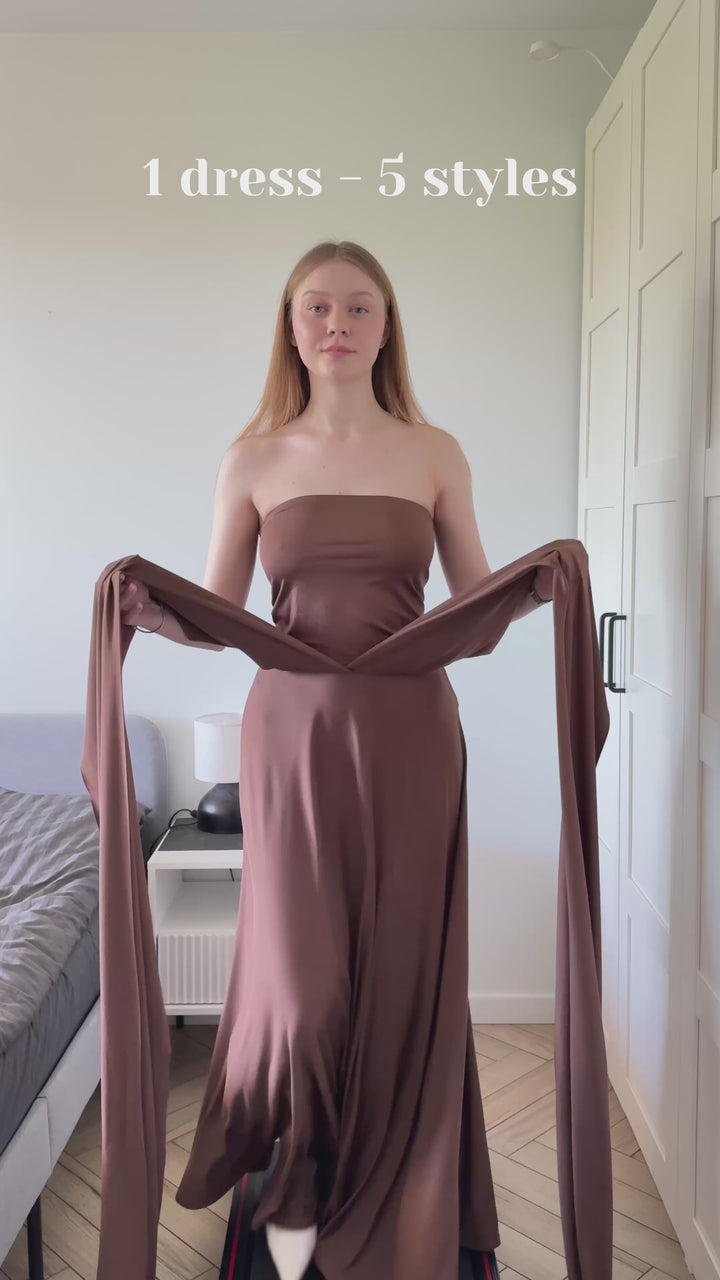 ever STYLES|High-Stretch Soft Versatile Convertible Bridesmaid Dress Fan Photos video 1