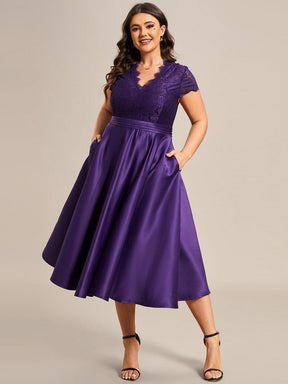 Plus size a sales line cocktail dresses
