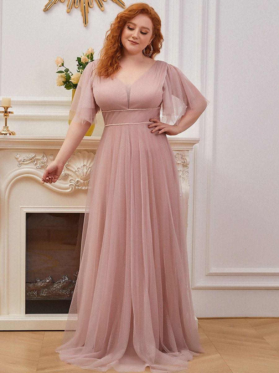 Pink Bridesmaid Gowns #style_EE00278PK