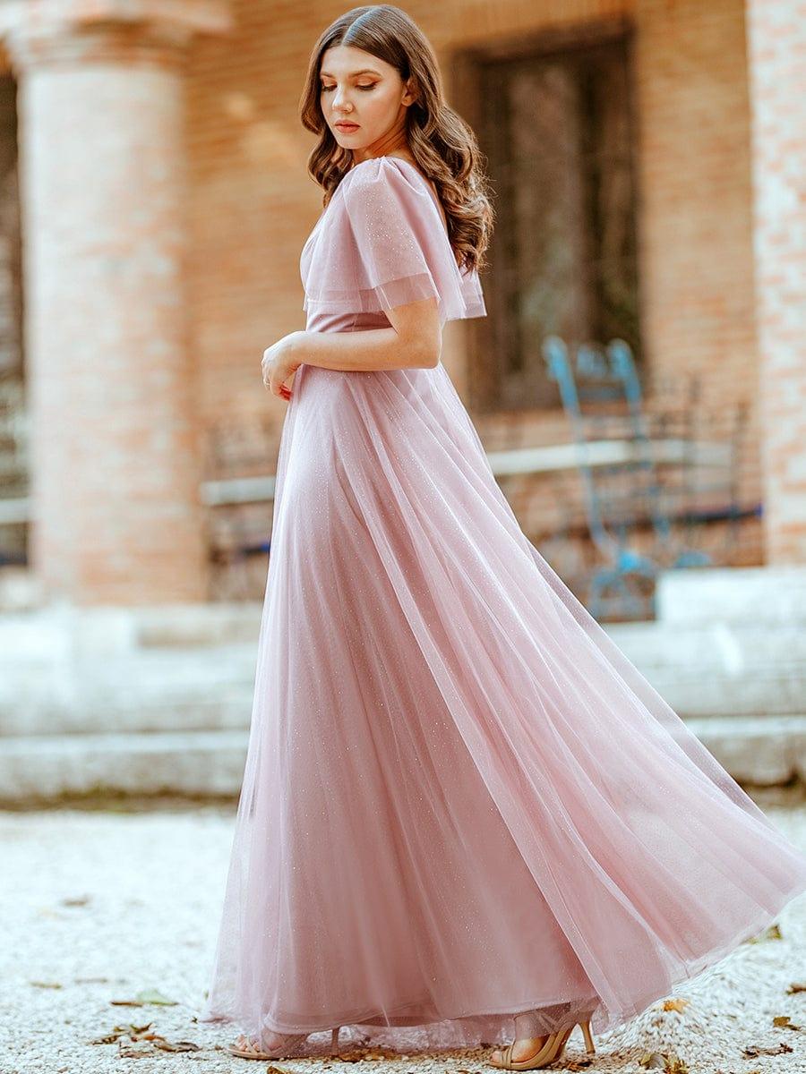 Pink Bridesmaid Gowns #style_EE00278PK