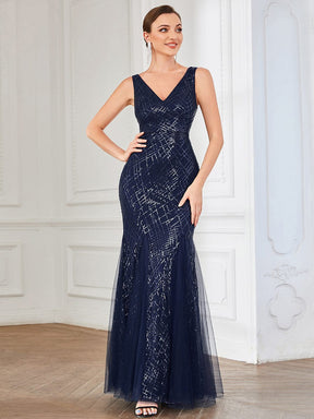 Sleeveless Metallic Caged Lace-Up Bodycon Asymmetric Evening Dress