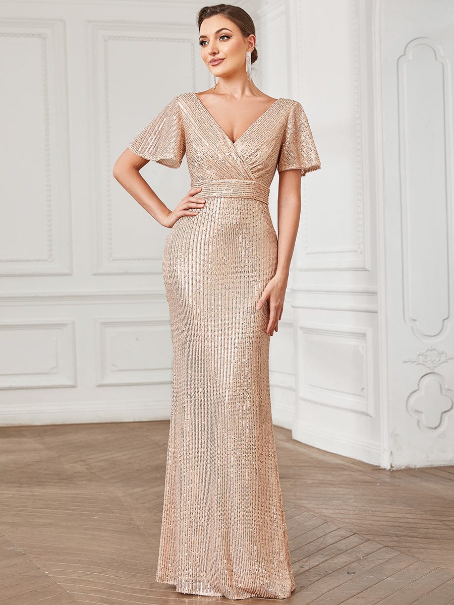 Short Sleeve Illusion Lace High-Low Dress | David's Bridal