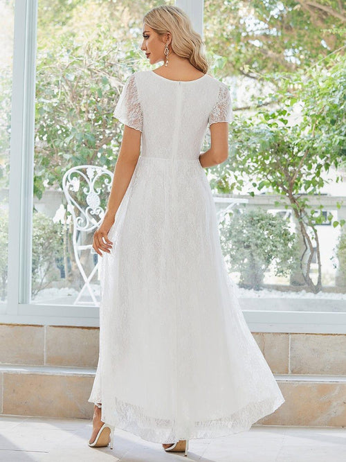 LACE DEEP V NECK HARDWARE SHORT DRESS SONG OF THE SOLSTICE