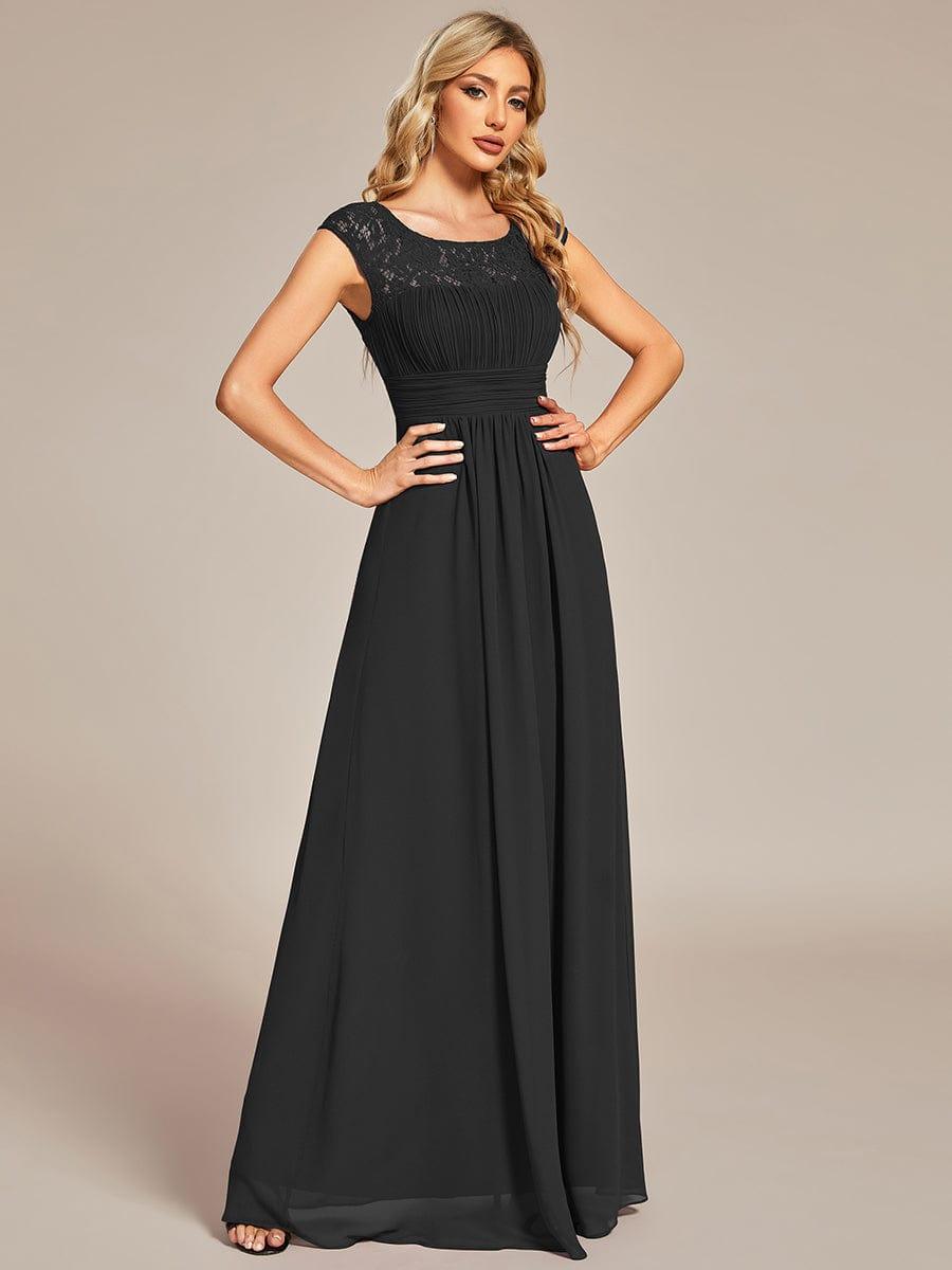 Embellished lace detail deals chiffon maxi dress