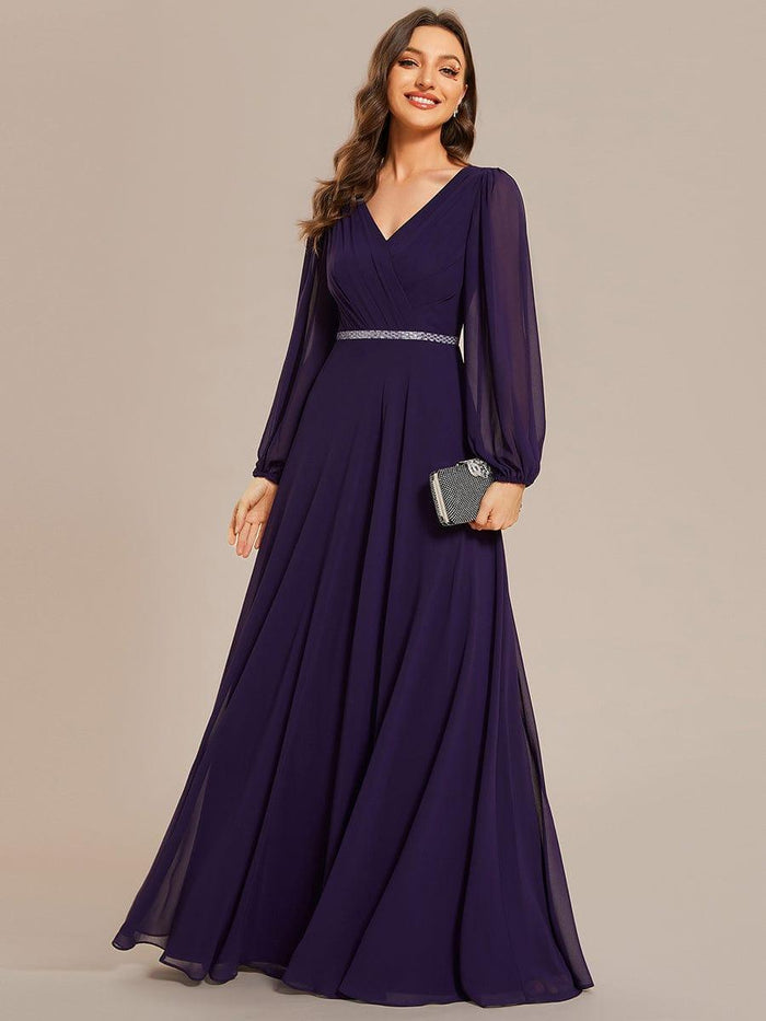 See Through Chiffon Halter Black A-line Evening Dress