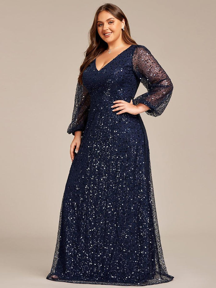 Black See through lantern Sleeve Pentagram Open Chest Dress SD00346
