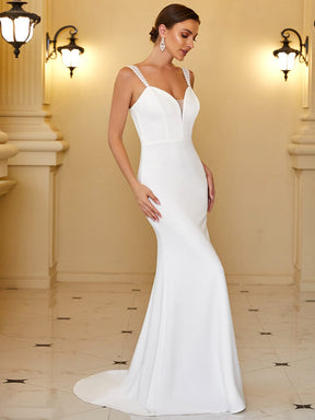 Sleeveless Sweetheart Bodycon Fishtail Wedding Dress