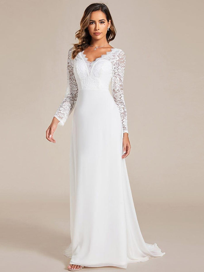 Lace and Chiffon Bodycon Dress with Cowl Neck