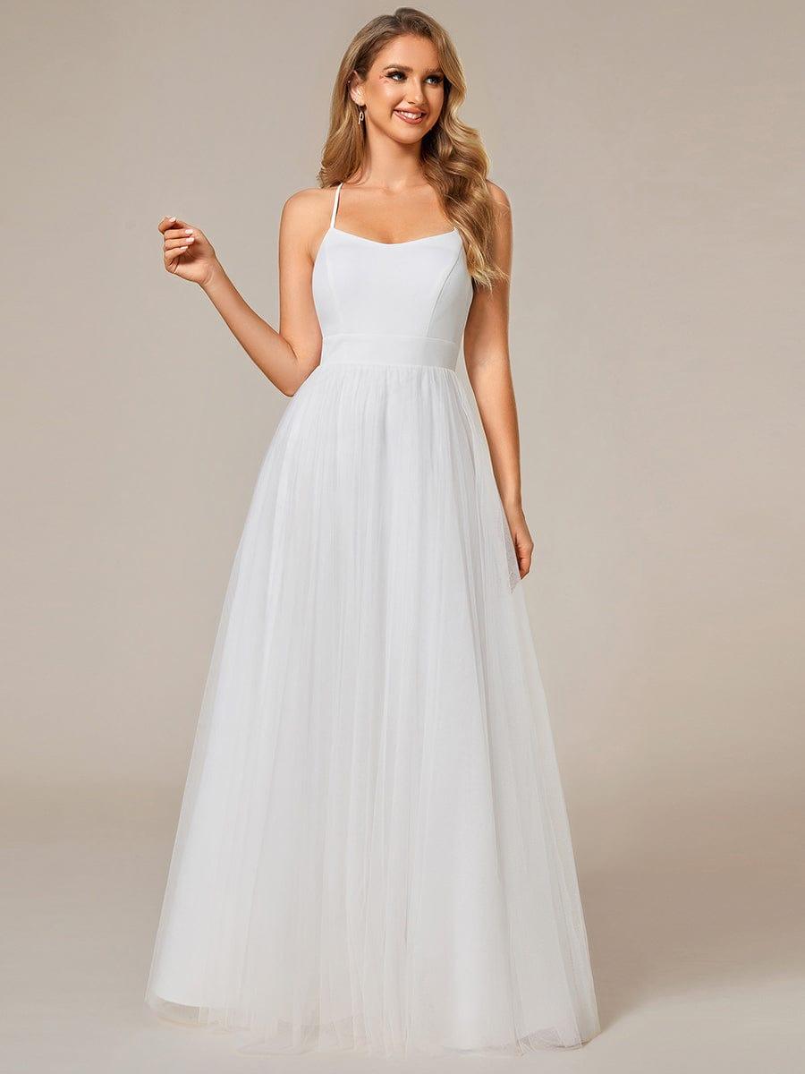 A-Line Wedding Dress with Matching Lace Cover-Up
