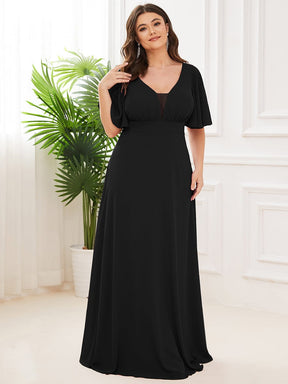 Plus Size Chiffon Empire Waist Mother of the Bride Dress