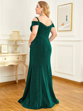 Elegant Plus Size Cold Shoulder Long Mermaid Mother Dress