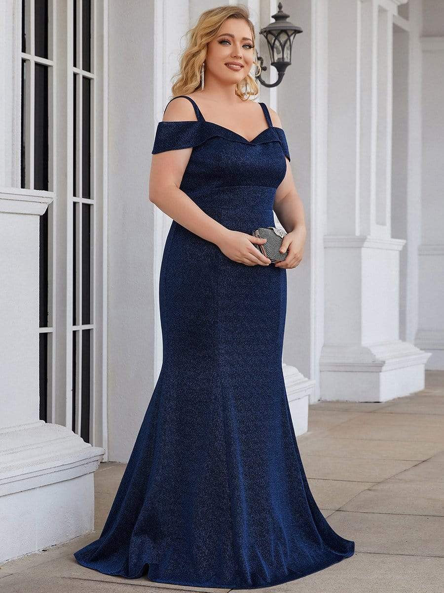Plus Size High Stretch Long Mother of The Bride Dresses