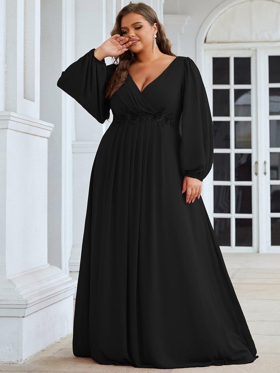 Plus size maxi dresses with sleeves Clearance