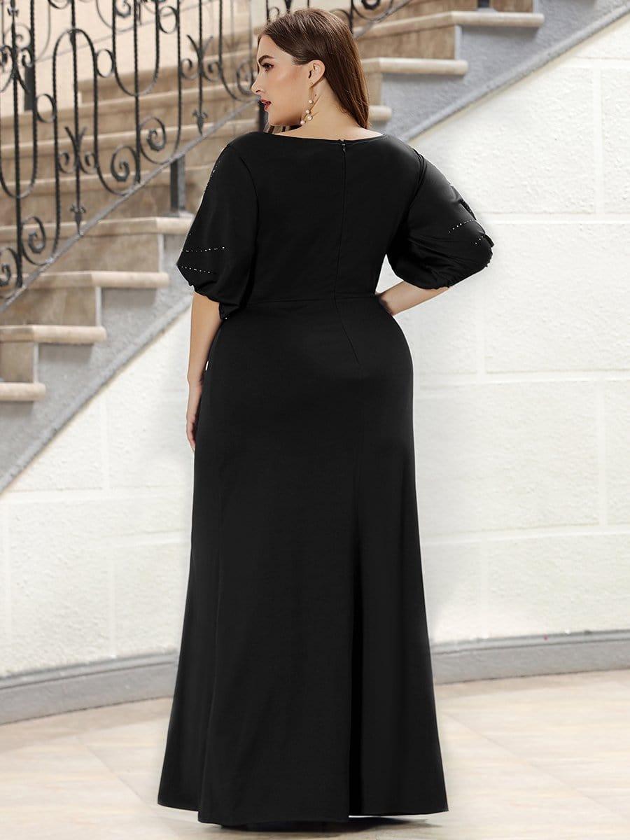 plus size formal bodycon dresses Round Neck Long Wedding Guest Dress this lace dress is