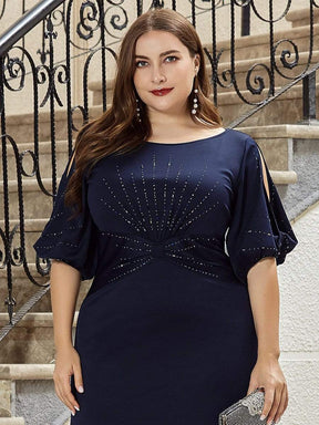 Simple Plus Size Bodycon Maxi Mermaid Formal Evening Dress
